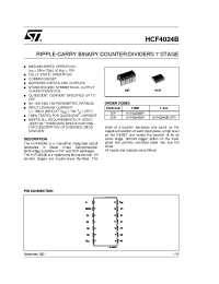 Datasheet HCF4024BEY производства STMicroelectronics